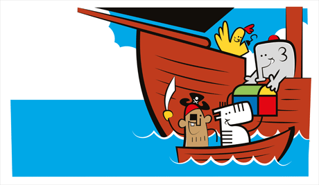 Jojo le pirate — illustration de Bruno Bartkowiak, 2015.